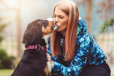 A beautiful young women on a walk with her dog. It’s play time, if you’ll be a good boy you’ll get a treat. A dog is the only thing on earth that loves you more than he loves himself.