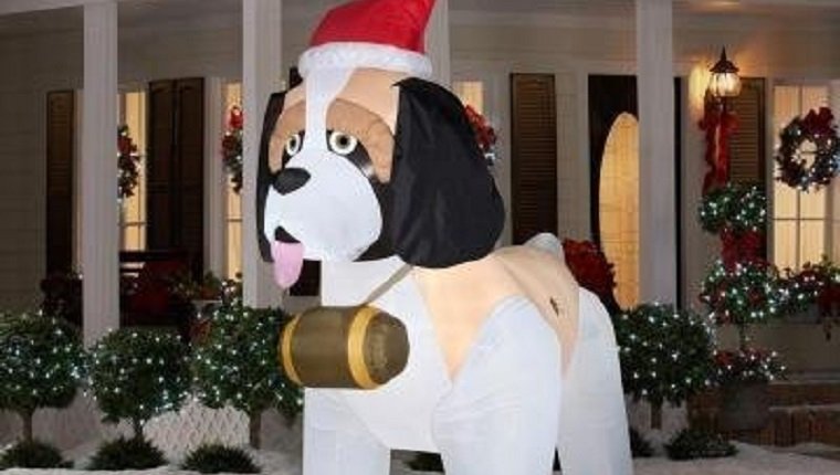 saint bernard christmas decoration
