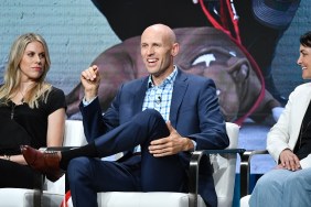 BEVERLY HILLS, CALIFORNIA - JULY 23: Stef DiOrio, Matt Beisner and Corinna Robbins attend the TCA panel for National Geographic Channels' Dog: Impossible at The Beverly Hilton Hotel on July 23, 2019 in Beverly Hills, California.