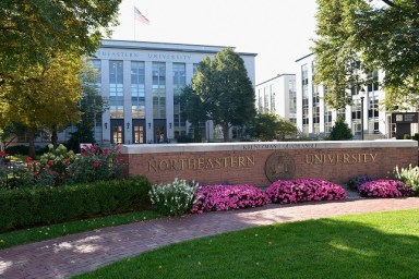 BOSTON, MA - SEPTEMBER 30: A general view of Northeastern University on September 30, 2014 in Boston, MA.