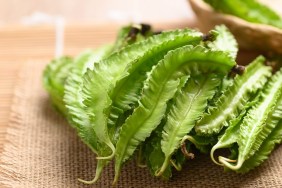 Close up of winged bean or Princess bean, Organic Asian vegetables