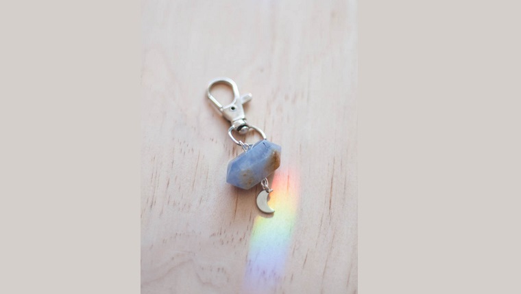 blue lace agate charm