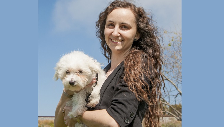 xenia and her dog