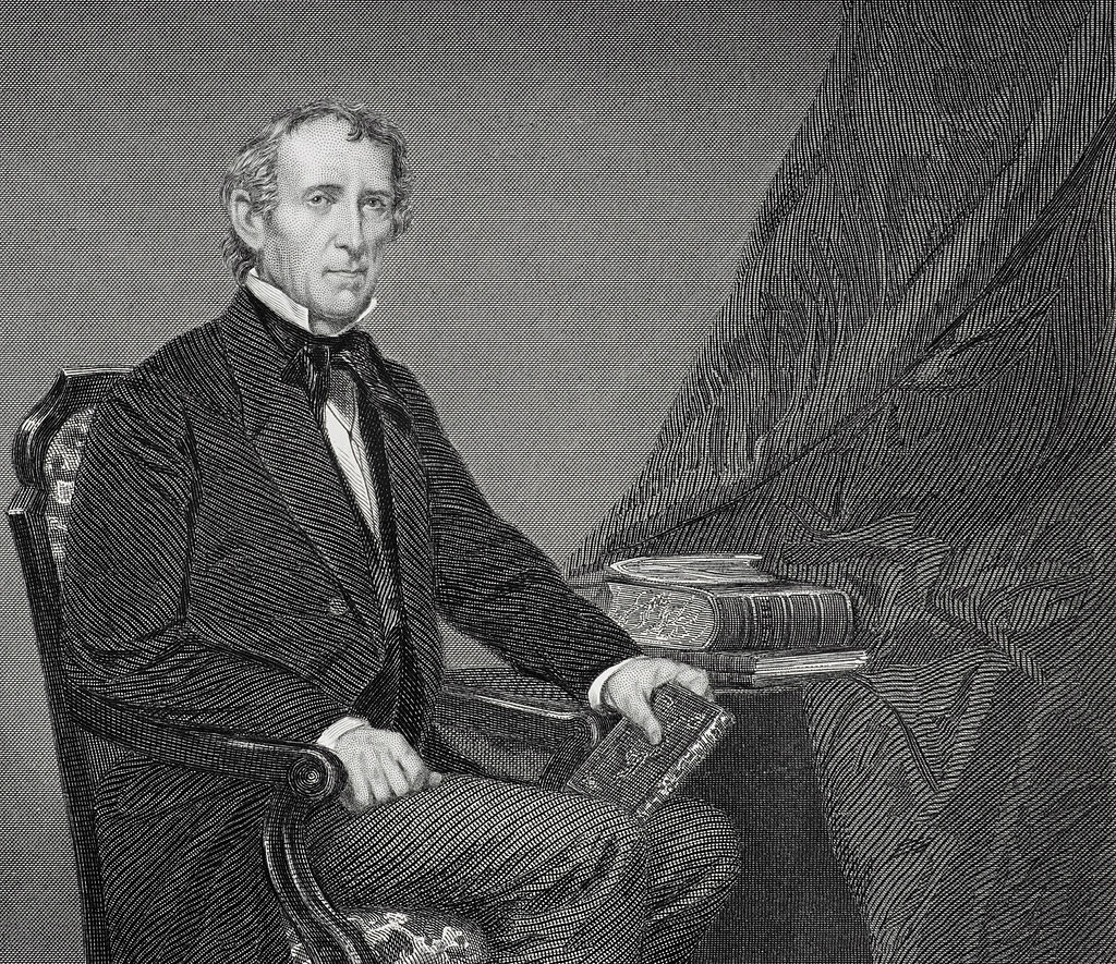 UNSPECIFIED - CIRCA 1800: John Tyler 1790 to 1862. 10th president of the United States 1841 to 1845 From painting by Alonzo Chappel 