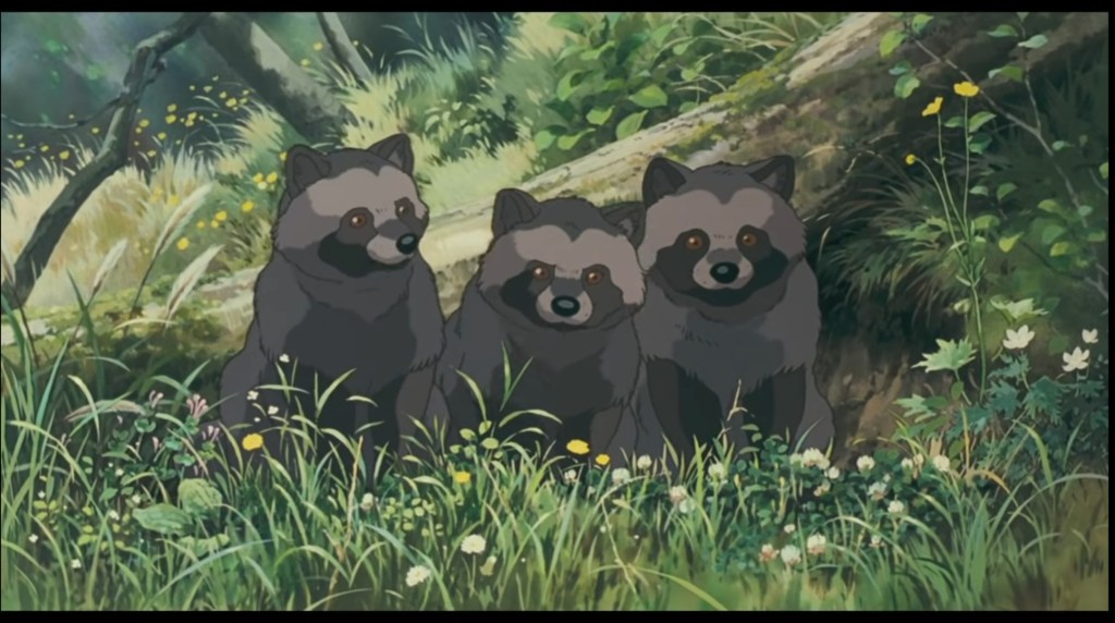 The tanuki from Pom Poko are shapeshifters who espouse an environmental theme.