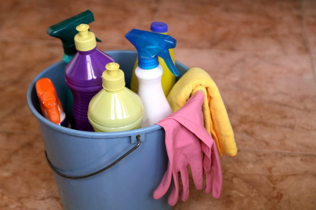 Common household cleaners that can be harmful to pets.