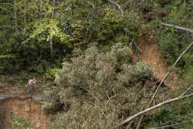 Bat Cave, North Carolina despues de huracán Helene.