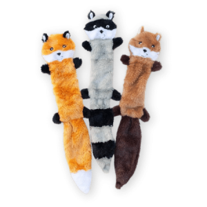 ZippyPaws Skinny Peltz - Fox, Racoon, & Squirrel