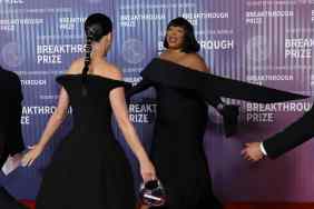 Katy Perry and Lizzo attend the 10th Annual Breakthrough Prize Ceremony at Academy Museum of Motion Pictures on April 13, 2024 in Los Angeles, California.