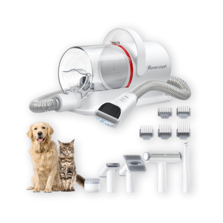 HomeRunPet Ultra Quiet Pet Vacuum and Grooming Kit