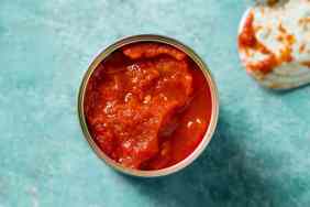 Tomato sauce in a can.