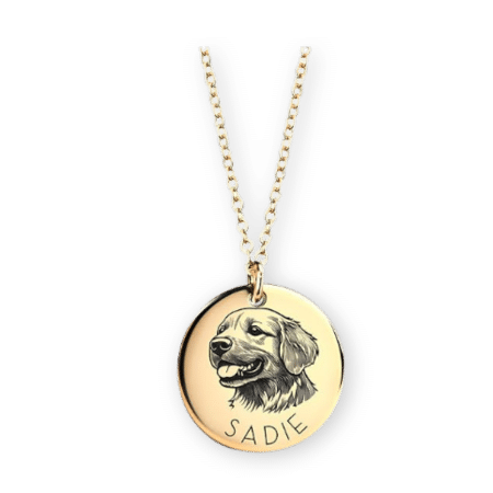 MignonandMignon Personalized Pet Portrait Necklace