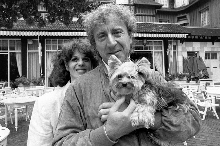 Husband & Wife, Actors Gene Wilder & Gilda Radner, With Their Dog