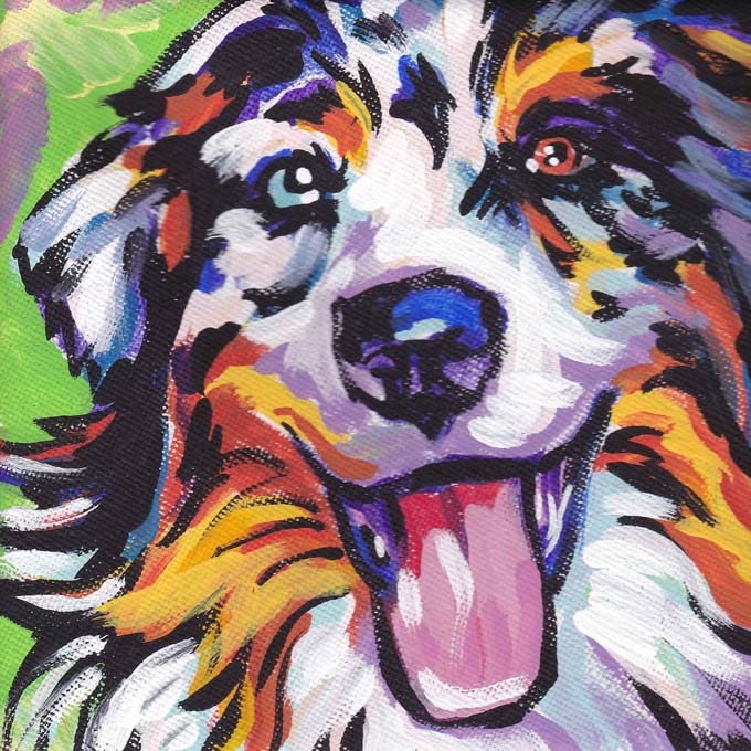 Australian Shepherd Modern Art Print