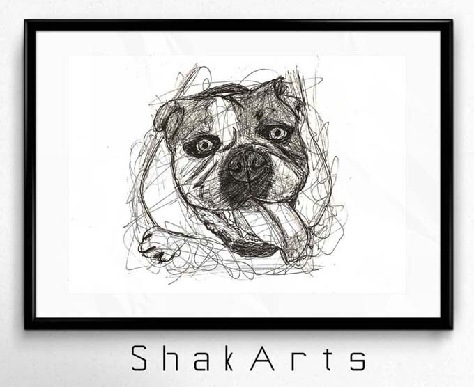 Dog Drawing Print