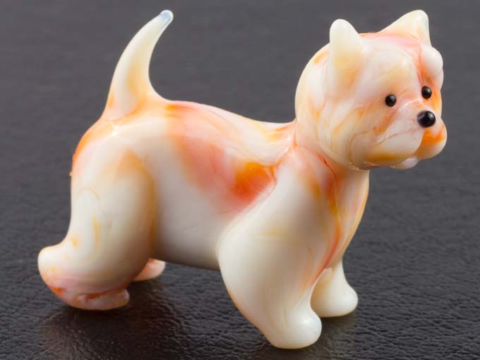 Glass Dog Figurine